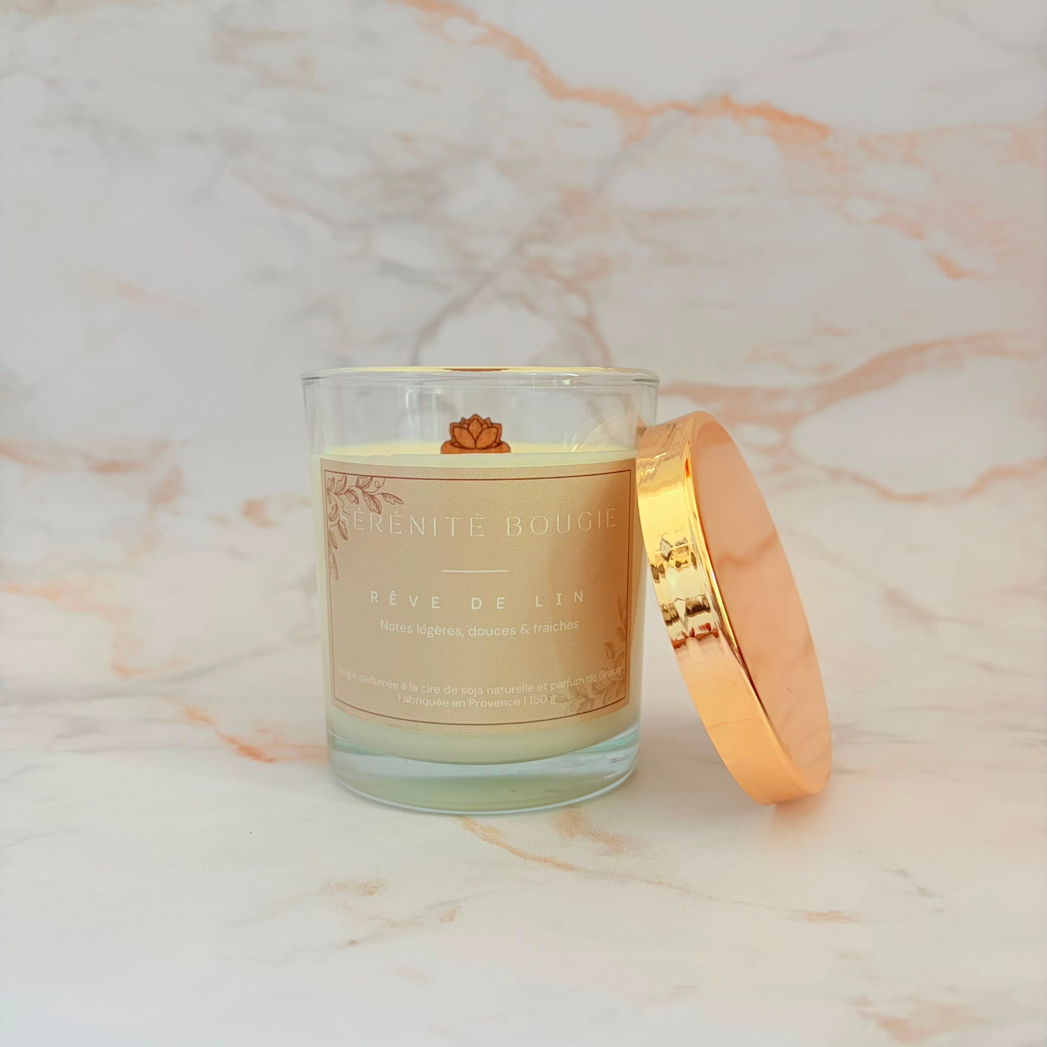 Bougie Poetique Reve de Lin - Serenite Bougie